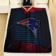 New England Patriots Fleece Blanket - Nfl American Football Afc Soft Blanket, Warm Blanket