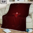 Houston Rockets Sherpa Blanket - American Basketball Club Nba Red Soft Blanket, Warm Blanket