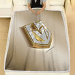 Vegas Golden Knights Fleece Blanket - American Hockey Club Nhl Golden Silver Soft Blanket, Warm Blanket