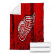 Detroit Red Wings Cozy Blanket - Grunge Nhl Hockey Soft Blanket, Warm Blanket