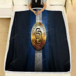 San Diego Padres Fleece Blanket - Golden Mlb Blue Metal  Soft Blanket, Warm Blanket