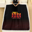 Utah Jazz Fleece Blanket - Black Red  Soft Blanket, Warm Blanket