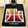 Utah Jazz Fleece Blanket - Nba Basketball1009  Soft Blanket, Warm Blanket