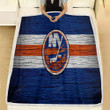 New York Islanders Nhl Fleece Blanket - Hockey Club Eastern Conference Usa Soft Blanket, Warm Blanket