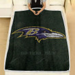 Ravens Fleece Blanket - Baltimore Nfl Football Soft Blanket, Warm Blanket