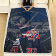 Winnipeg Jets Fleece Blanket - Canada Hockey Ice Hockey Soft Blanket, Warm Blanket