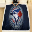 Toronto Blue Jays Fleece Blanket - Canadian Baseball Team Blue Stone Toronto Blue Jays Soft Blanket, Warm Blanket