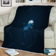Detroit Lions Sherpa Blanket - American Football Club Nfl Blue Soft Blanket, Warm Blanket
