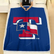 Texas Rangers Fleece Blanket - America Baseball Mlb Soft Blanket, Warm Blanket
