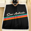 San Antonio Spurs Fleece Blanket - Basketball Crest Nba  Soft Blanket, Warm Blanket