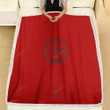 San Francisco 49Ers Fleece Blanket - Red American Football Team San Francisco 49Ers  Soft Blanket, Warm Blanket