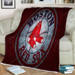 Boston Red Sox Sherpa Blanket - American Baseball Team Red Stone Boston Red Sox Soft Blanket, Warm Blanket