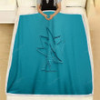San Jose Sharks Fleece Blanket - American Hockey Club 3D Blue  Soft Blanket, Warm Blanket