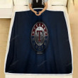 Texas Rangers Fleece Blanket - American Baseball Club Blue Metal Metal Soft Blanket, Warm Blanket