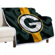 Green Bay Packers Sherpa Blanket - American Football Nfl  Soft Blanket, Warm Blanket