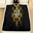 Pittsburgh Pirates Fleece Blanket - Glitter Mlb Yellow Black Checkered  Soft Blanket, Warm Blanket