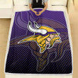 Minnesota Vikings Fleece Blanket - Beard Football Horns Soft Blanket, Warm Blanket
