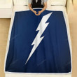 White Lightning  Fleece Blanket - Blue Tampa Bay Lightning  Soft Blanket, Warm Blanket