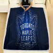 Toronto Maple Leafs Fleece Blanket - American Hockey Team Blue Stone Toronto Maple Leafs Soft Blanket, Warm Blanket