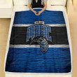 Orlando Magic Fleece Blanket - Basketball Nba Team  Soft Blanket, Warm Blanket