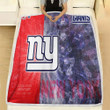 New York Giants Fleece Blanket - York New 4 Soft Blanket, Warm Blanket