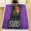 Phoenix Suns Fleece Blanket - Basketball Devin Booker Nba1001 Soft Blanket, Warm Blanket