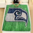 Seattle Seahawks  Fleece Blanket - Light Green Seattle Seahawks  Soft Blanket, Warm Blanket