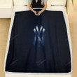 New York Yankees Fleece Blanket - American Baseball Club Mlb Blue Soft Blanket, Warm Blanket