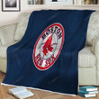 Boston Red Sox Sherpa Blanket - Baseball Usa Baseball Team Soft Blanket, Warm Blanket