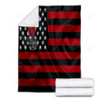 Miami Heat Cozy Blanket - American Basketball Club American Flag Red Black Flag Soft Blanket, Warm Blanket