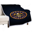 Denver Nuggets Sherpa Blanket - Basketball Crest  Soft Blanket, Warm Blanket