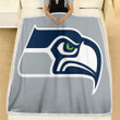 Seattle Seahawks  Fleece Blanket - Ash Seattle Seahawks  Soft Blanket, Warm Blanket