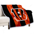 Cincinnati Bengals Sherpa Blanket - National Football League Soft Blanket, Warm Blanket