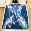 New York Baseball Blue Letters Ny Yankees Fleece Blanket -  Soft Blanket, Warm Blanket