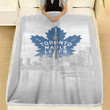 Toronto Fleece Blanket - Blue Blue Jays Leafs Soft Blanket, Warm Blanket