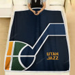 Utah Jazz Fleece Blanket - Nba Basketball1004  Soft Blanket, Warm Blanket