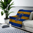 Golden State Warriors Cozy Blanket - Nba Wooden Basketball Soft Blanket, Warm Blanket