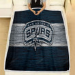 San Antonio Spurs Fleece Blanket - Nba Wooden Basketball Soft Blanket, Warm Blanket