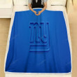 New York Giants Fleece Blanket - American Football Club 3D Blue  Soft Blanket, Warm Blanket