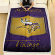 Minnesota Vikings Fleece Blanket - Adam Thielen Minnesota Mizkjg Soft Blanket, Warm Blanket