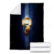 Memphis Grizzlies Cozy Blanket - Golden Nba Blue Metal  Soft Blanket, Warm Blanket