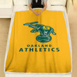 Oakland Athletics Fleece Blanket - Baseball Mlb1002  Soft Blanket, Warm Blanket