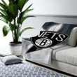 Brooklyn Nets Cozy Blanket - Basketball New Jersey New York Soft Blanket, Warm Blanket