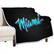 Miami Heat Sherpa Blanket - Sign Heat Soft Blanket, Warm Blanket