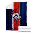 Denver Broncos Cozy Blanket - Grunge Nfl American Football Soft Blanket, Warm Blanket
