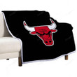 Chicago Bulls1001 Sherpa Blanket -  Soft Blanket, Warm Blanket