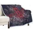 Houston Rockets Geometric Sherpa Blanket - American Basketball Club Nba Soft Blanket, Warm Blanket