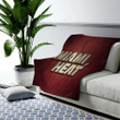 Miami Heat  Cozy Blanket - Red Basketball Sports  Soft Blanket, Warm Blanket
