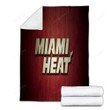 Miami Heat  Cozy Blanket - Red Basketball Sports  Soft Blanket, Warm Blanket