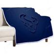 Houston Texans Sherpa Blanket - American Football Club 3D Blue  Soft Blanket, Warm Blanket